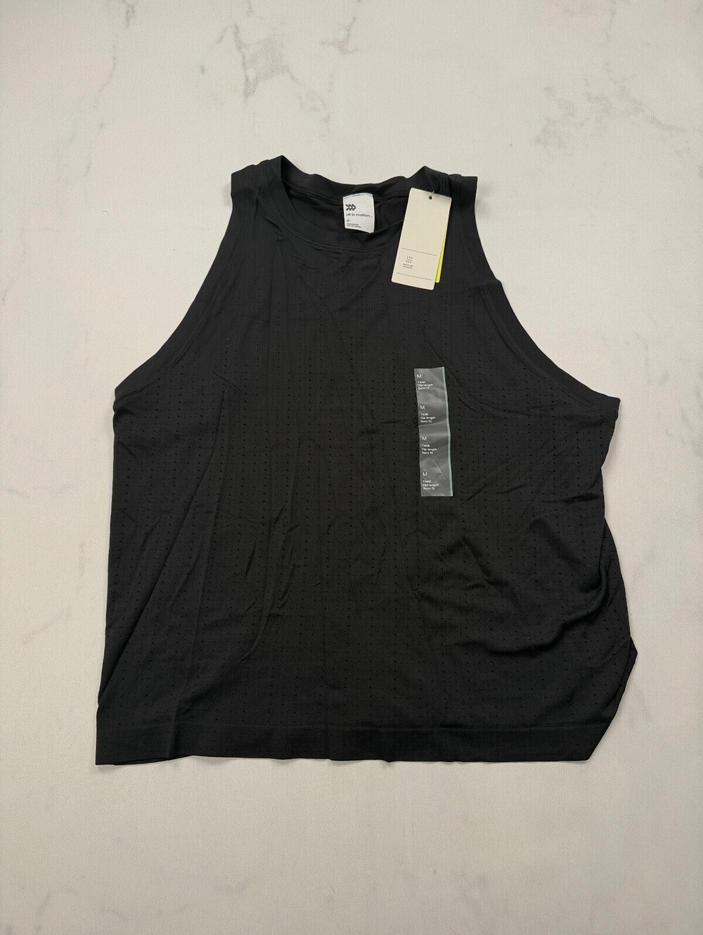 All In Motion Tank Top Black Current Minimalist - Womens M